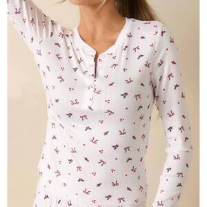 NEW Z SUPPLY holly long sleeve top in white